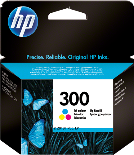 HP 300 várias cores Cartucho de tinta