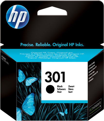 HP 301 Černá Inkoustovou kazetu