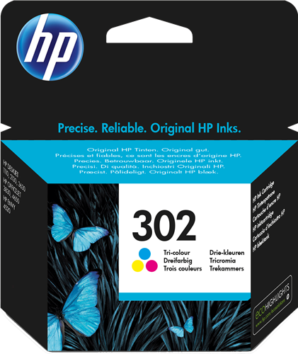 HP 302 více barev Inkoustovou kazetu