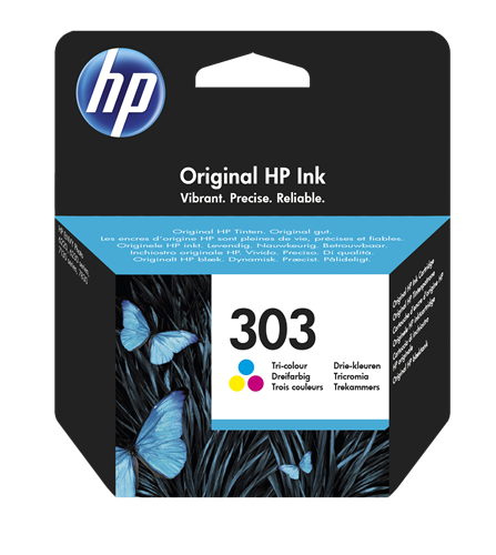 HP 303 várias cores Cartucho de tinta