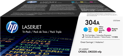 HP 304A Pack Cyan / Magenta / Amarelo