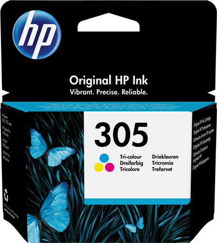 HP 305 várias cores Cartucho de tinta