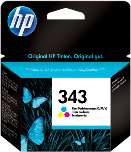 HP 343 várias cores Cartucho de tinta