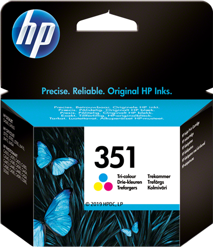 HP 351 várias cores Cartucho de tinta
