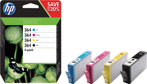 HP 364 Pack Preto / Cyan / Magenta / Amarelo