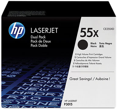HP 55X Pack Preto
