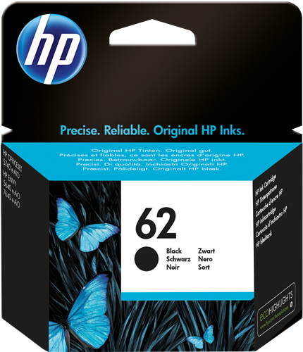 HP 62 Noir(e) Cartouche d'encre