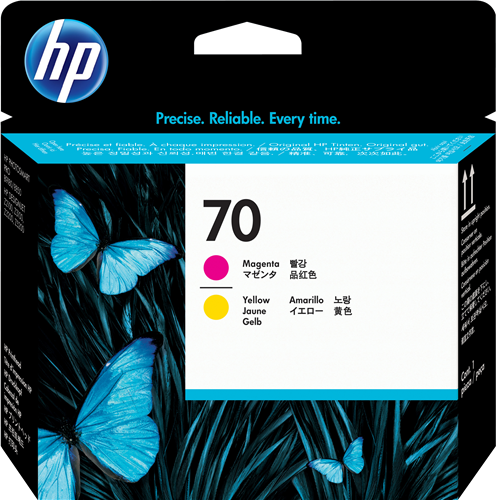 HP 70 Cabeça de impressão Amarelo / Magenta