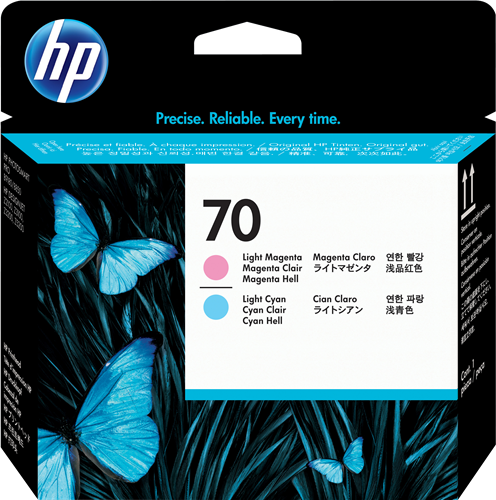 HP 70 Cabeça de impressão Cyan (claro) / Magenta (claro)
