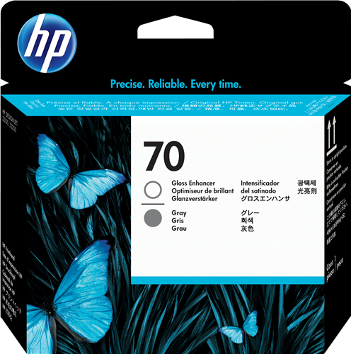HP 70 Cabeça de impressão Transparente / Gris