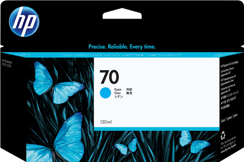 HP 70 Cyan Cartucho de tinta