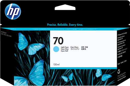 HP 70 Cyan (claro) Cartucho de tinta