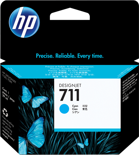 HP 711 Cyan Cartucho de tinta