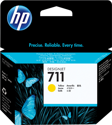 HP 711 geel inktpatroon