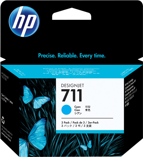 HP 711 Multipack ciano