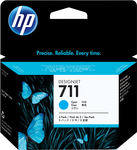 HP 711 Pack Cyan