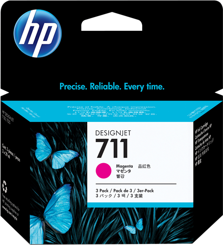 HP 711 Pack Magenta