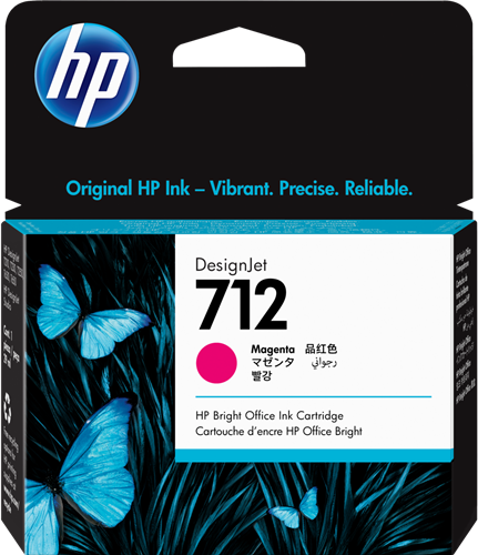 HP 712 purpurová Inkoustovou kazetu