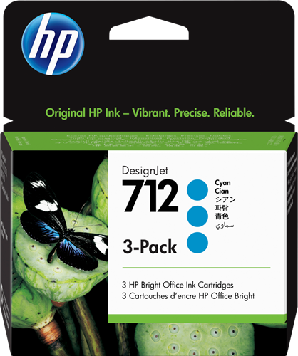 HP 712 tyrkysová