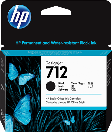 HP 712 zwart inktpatroon