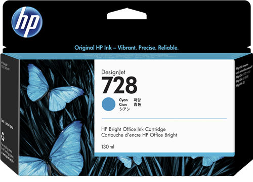 HP 728 cian Cartucho de tinta