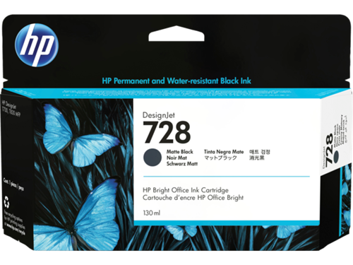 HP 728 Preto (opaco) Cartucho de tinta