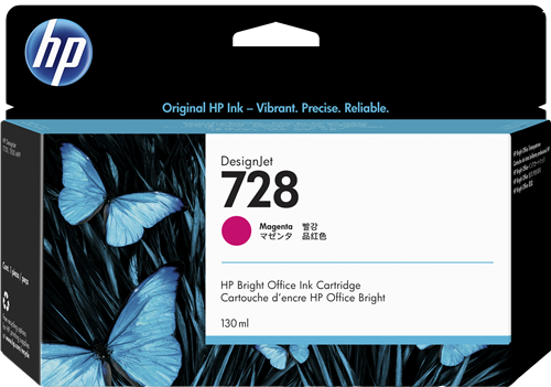 HP 728 purpurová Inkoustovou kazetu