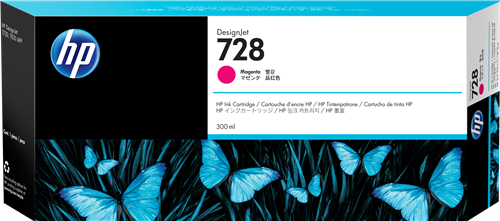 HP 728 purpurová Inkoustovou kazetu