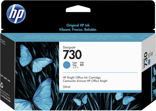 HP 730 Cyan Cartucho de tinta
