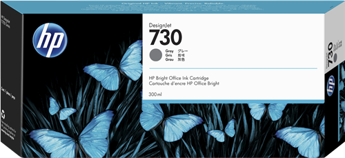 HP 730 Šedá Inkoustovou kazetu