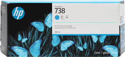 HP 738 Cyan Cartucho de tinta