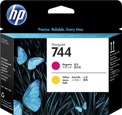 HP 744 Cabeça de impressão Magenta / Amarelo