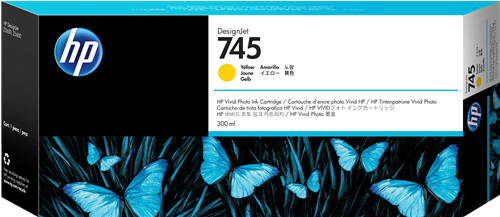 HP 745 Amarelo Cartucho de tinta