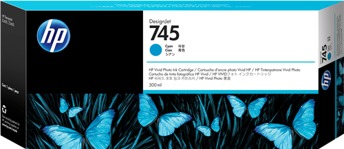 HP 745 Cyan Cartucho de tinta