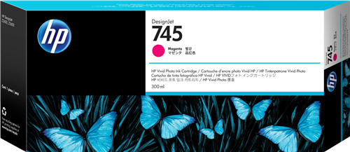 HP 745 purpurová Inkoustovou kazetu