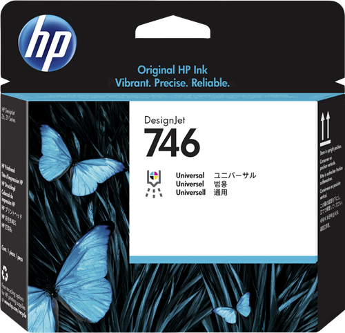 HP 746 głowica różne kolory