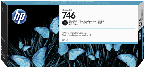 HP 746 Noir (photo) Cartouche d'encre