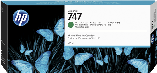 HP 747 Zelená Inkoustovou kazetu