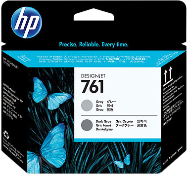 HP 761 Cabezal de impresión Gris / Gris (oscuro)