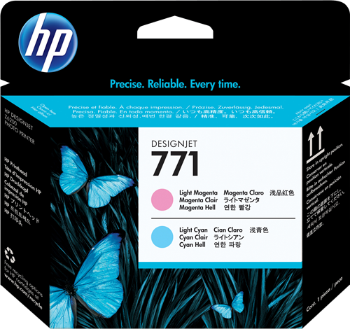 HP 771 tyrkysová / purpurová