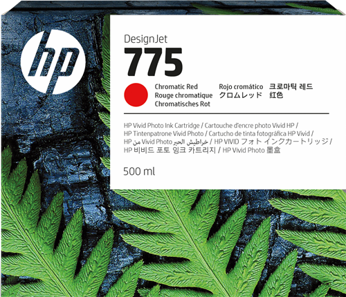 HP 775 chromatic red ink cartridge