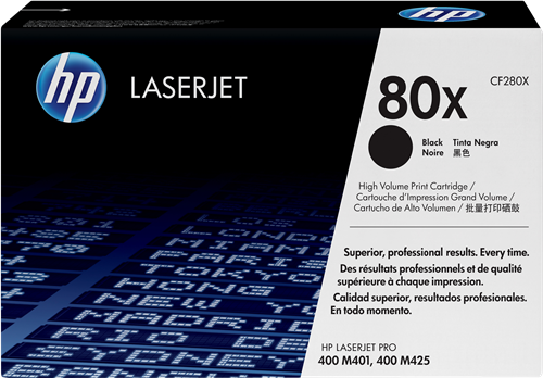 HP 80X Preto Tóner