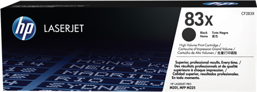 HP 83X Preto Tóner