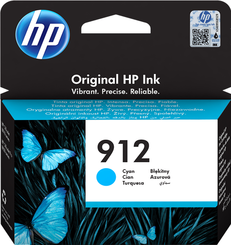 HP 912 tyrkysová Inkoustovou kazetu