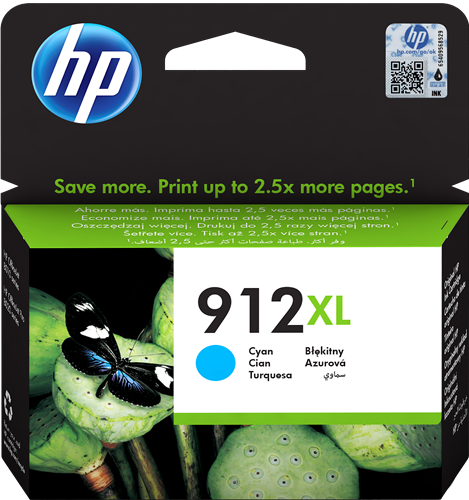 HP 912 XL Cyan Cartucho de tinta