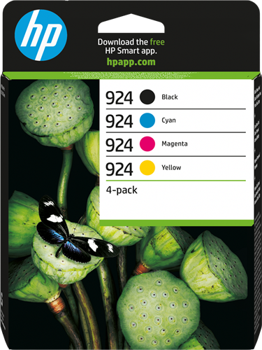 HP 924 Pack Preto / Cyan / Magenta / Amarelo