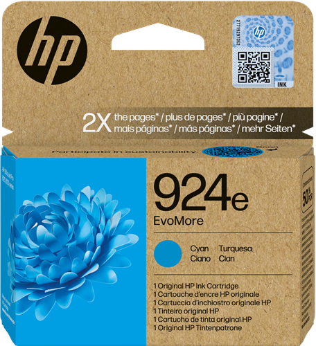 HP 924e cyan ink cartridge