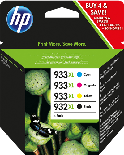 HP 932XL+933XL Pack Preto / Cyan / Magenta / Amarelo