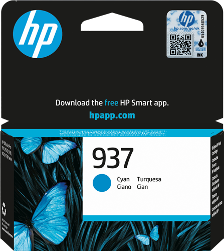 HP 937 Cyan Cartucho de tinta