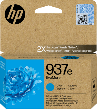 HP 937e cyan ink cartridge
